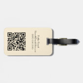 America Flag 1776 to 2026 USA 250th Name QR code ラゲッジタグ (裏面横)