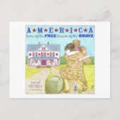 America Freedomは無料はがき感動的ではない ポストカード (正面)