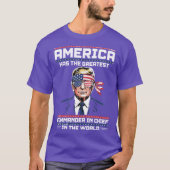 America Has The Greatest Commander In Chef (2) Tシャツ (正面)