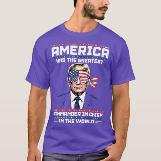 America Has The Greatest Commander In Chef (2) Tシャツ (正面)