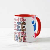america home of the free  マグカップ (正面右)