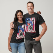 America Independence Day Flag Llama Llamerica Tシャツ (ユニセックス)