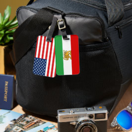 America Iran Country Flags Travel ラゲッジタグ