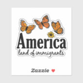 America Land Of Immigrants シール (シート)