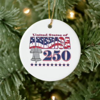 America Liberty Bell 250 セラミックオーナメント