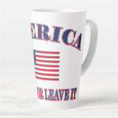 America Love It Or Leave It カフェラテマグ (右アングル)