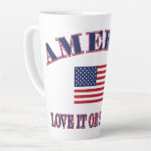 America Love It Or Leave It カフェラテマグ (左アングル)