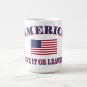America Love It Or Leave It コーヒーマグカップ (中央)