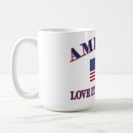 America Love It Or Leave It コーヒーマグカップ (左)