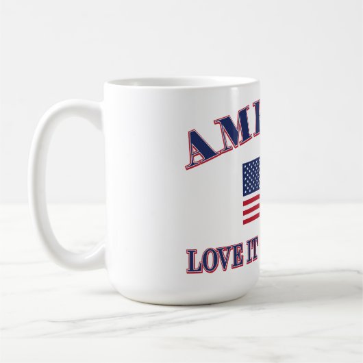 America Love It Or Leave It コーヒーマグカップ (左)