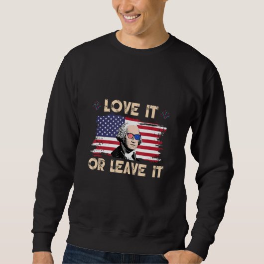 America Love It Or Leave It 4 スウェットシャツ (正面)