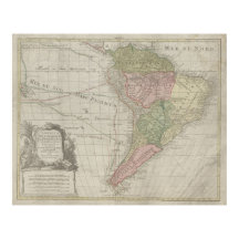 America Meridionalis、南米の印刷物、1772年