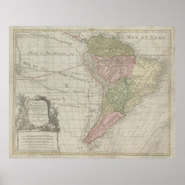 America Meridionalis, South America Print, 1772 ポスター