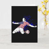 America National Soccer Team Jersey United States  カード (黄色い花)