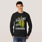America Needs Farmers Corn Food Farm Living Tシャツ (正面フル)