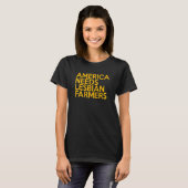 America Needs Lesbian Farmers_1 Tシャツ (正面フル)