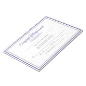 America Pageant Crown Certificate Achievement Awar ノートパッド (アングル)