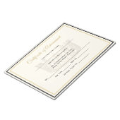 America Pageant Crown Certificate Achievement Awar ノートパッド (アングル)