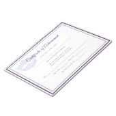 America Pageant Crown Certificate Achievement Awar ノートパッド (アングル)