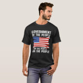 America Patriotic  Government Of The People By The Tシャツ (正面フル)