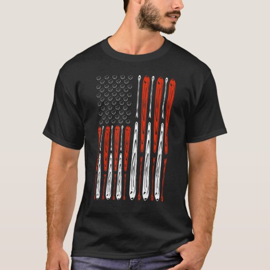 America Pride Flag Patriotic Independence Day July Tシャツ (正面)