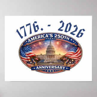 America’s 250 anniversary ポスター