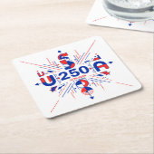 America’s 250th anniversary スクエアペーパーコースター (アングル)