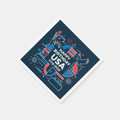 America’s 250th anniversary スタンダードカクテルナプキン (角)