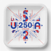 America’s 250th anniversary ペーパープレート (正面)