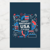 America’s 250th anniversary ワインラベル (シングルラベル)