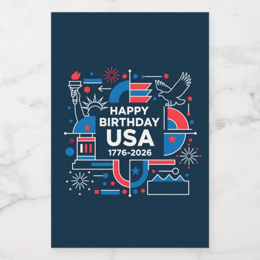 America’s 250th anniversary ワインラベル (シングルラベル)