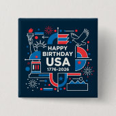 America’s 250th anniversary 缶バッジ (正面)