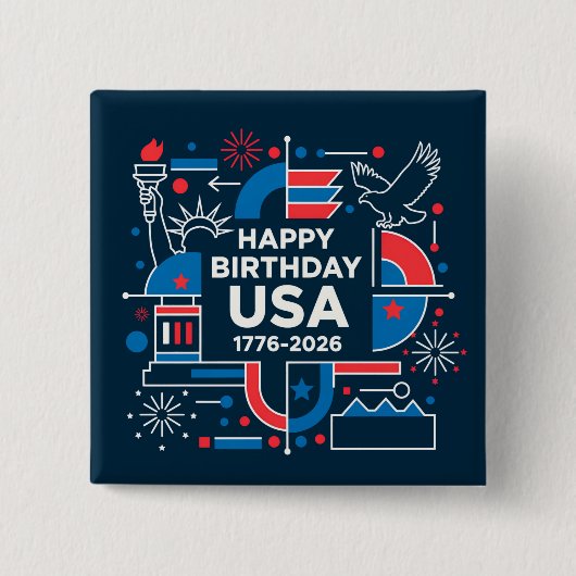 America’s 250th anniversary 缶バッジ (正面)