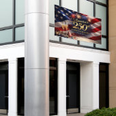 America’s 250th Anniversary Banner 横断幕 (ビルの外側)