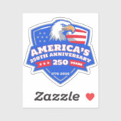 America’s 250th Anniversary Eagle Badge Vinyl シール (シート)