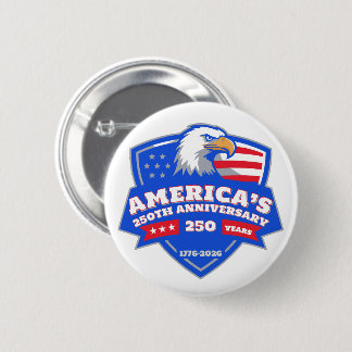 America’s 250th Anniversary Patriotic Eagle Badge 缶バッジ