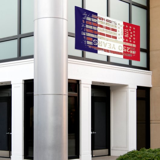 America’s 250th Anniversary Semiquicentennial  横断幕 (ビルの外側)