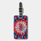 America’s 250th Birthday 1776-2026 RWB Fireworks ラゲッジタグ (正面縦)