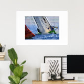 america s cup Sailing, sailboat, sailboat race ポスター (ホームオフィス)