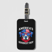 America’s Goodest Boy Dog ラゲッジタグ (正面縦)