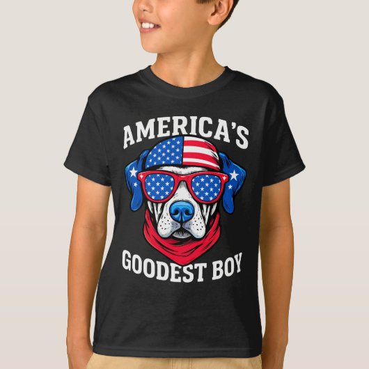 America’s Goodest Boy Dog Tシャツ (正面)