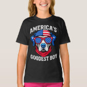 America’s Goodest Boy Dog Tシャツ (正面)