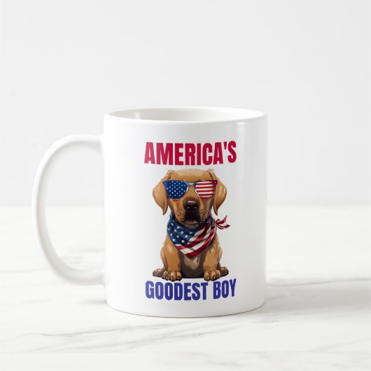 America’s Goodest Labrador コーヒーマグカップ (左)