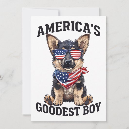 America’s Goodest Shepherd 招待状 (正面)