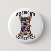 America’s Goodest Shepherd 缶バッジ (正面)