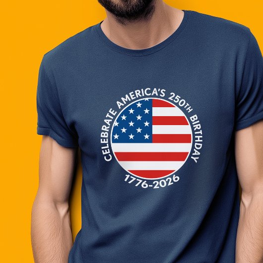 America Semiquincentennial 1776-2026 USA 250 Flag Tシャツ