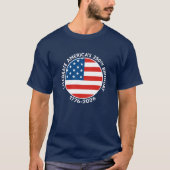 America Semiquincentennial 1776-2026 USA 250 Flag Tシャツ (正面)