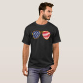 America Sunglasses 4th Of July Tシャツ (正面フル)