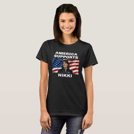 America Supports Nikki Haley Tシャツ (正面フル)