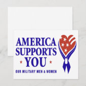 America Supports You LIGHT ポストカード (正面/裏面)